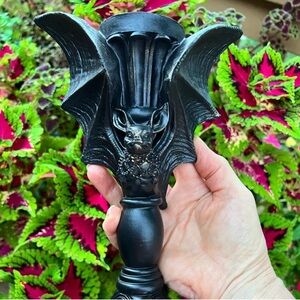 Black Bat Candle Holder